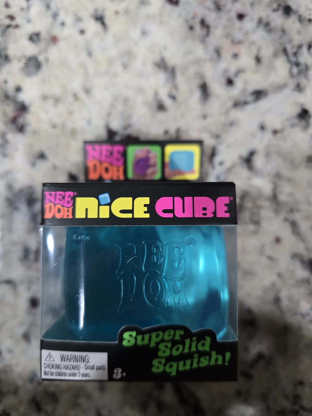 Authentic NeeDoh Nice Cube Super Solid Squish - Blue